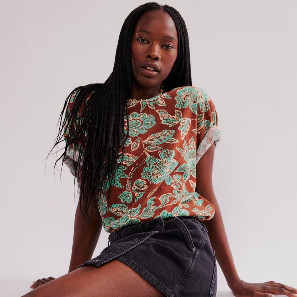 Free People Nina Printed Tee